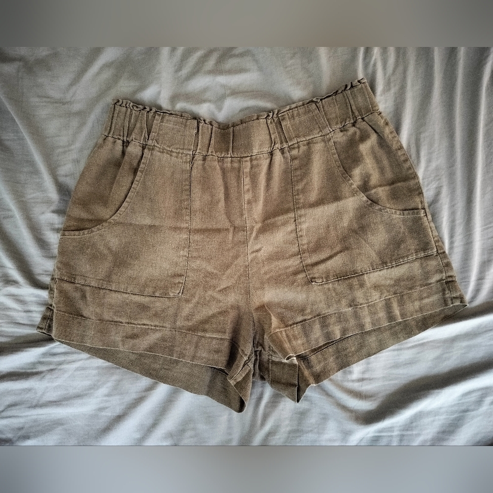 Linen Paperbag Shorts